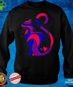 Bisexual Cat LGBT Ally Support Cat Pride Month Shirt