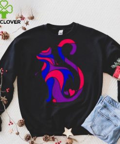 Bisexual Cat LGBT Ally Support Cat Pride Month Shirt