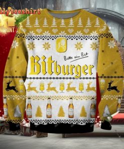 Bitburger Alcohol Knitted Ugly Christmas Sweater