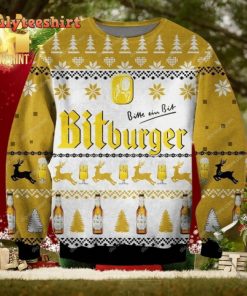 Bitburger Alcohol Knitted Ugly Christmas Sweater