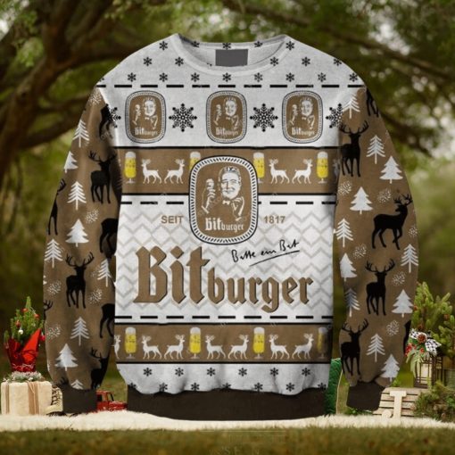 Bitburger Beer 3D Christmas Sweater