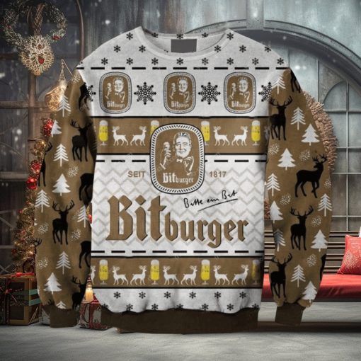 Bitburger Beer 3D Christmas Sweater