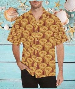 Bitcoin Pattern Print Design Hawaiian Shirt