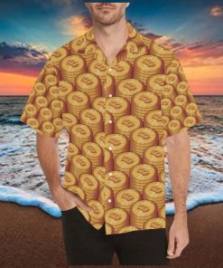 Bitcoin Pattern Print Design Hawaiian Shirt