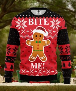 Bite Me Cookie Ugly Christmas Sweater For Men Women