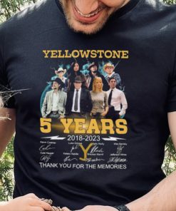 BjUACPyW yellowstone 5 years 2018 2023 thank you for the memories signatures hoodie, sweater, longsleeve, shirt v-neck, t-shirt Shirt