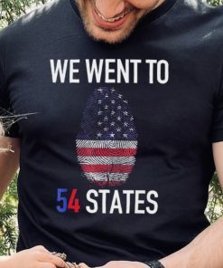 We Went To 54 States, Fingerprint President Biden T Shirt