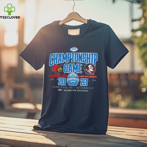 Official charlotte, NC 2023 ACC Championship Game Louisville Cardinals vs Florida State Seminoles Shirt