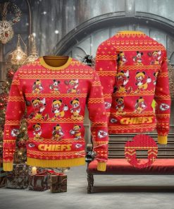 Kawhi Leonarnd Mickey Mouse Kansas City Chiefs Holiday Sweater