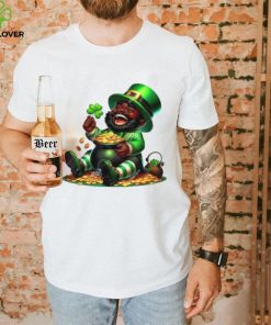 Black African American Leprechaun Gold Saint Patrick’s Day Shirt