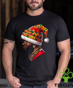 Black African American Santa Matching Christmas Shirt