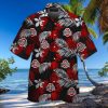 Black Aloha NCAA Ohio State Buckeyes Hawaiian Shirt Beach Gift For Friend