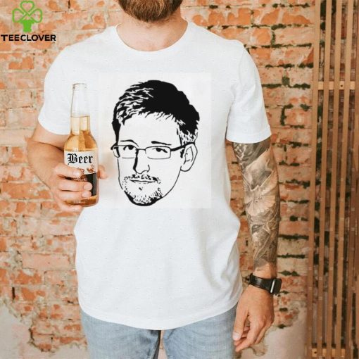 Black And White Portrait Edward Snowden Unisex Sweathoodie, sweater, longsleeve, shirt v-neck, t-shirt