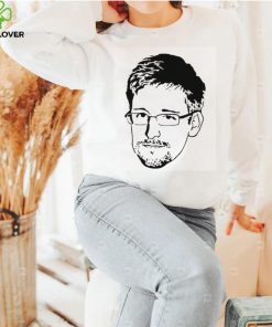 Black And White Portrait Edward Snowden Unisex Sweathoodie, sweater, longsleeve, shirt v-neck, t-shirt