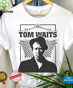 Black And White Portrait Tom Waits Musican Shirt