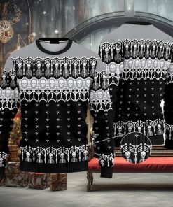 Black And White Skeleton Ugly Christmas 3D Sweater AOP