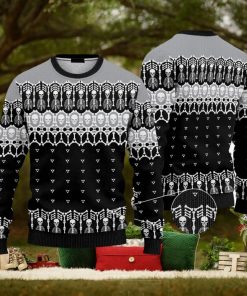 Black And White Skeleton Ugly Christmas 3D Sweater AOP