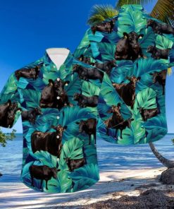 Black Angus Cow Hawaiian Shirt