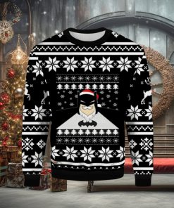 Black Batman Christmas Ugly Sweater