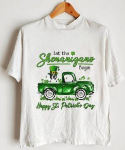 Black Boston Terrier Let The Shenanigans Begin Happy St. Patricks Day Shirt