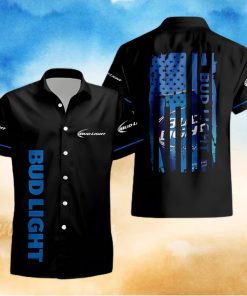 Black Bud Light Hawaiian Shirt Gift For Beer Lovers