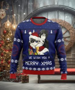 Black Butler Merry Xmas Ugly Christmas Sweaters