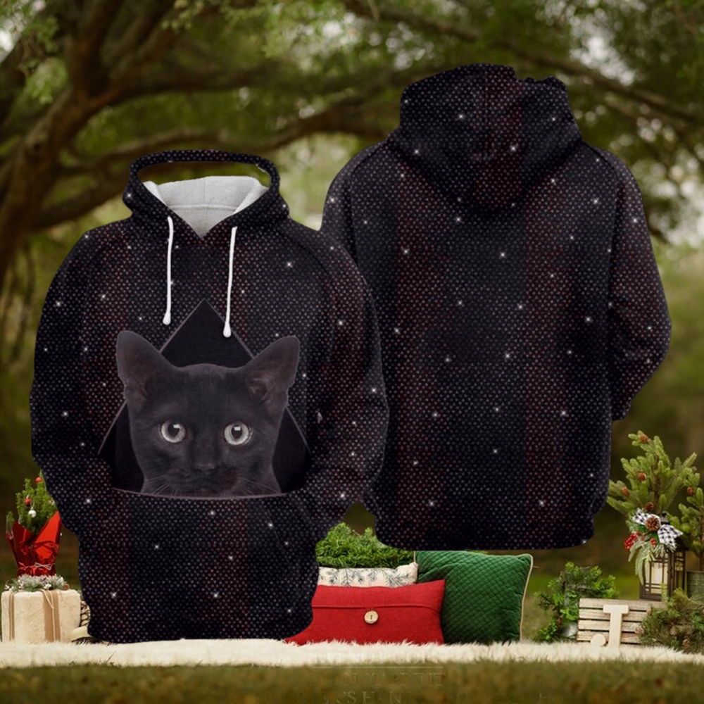 Black Cat Bling 3D Printed Hoodie Black Cat Bling 3D Printed Hoodie