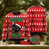 Black Cat Dashing Through the No Ugly Christmas Sweater AOP All Over Printed Sweater