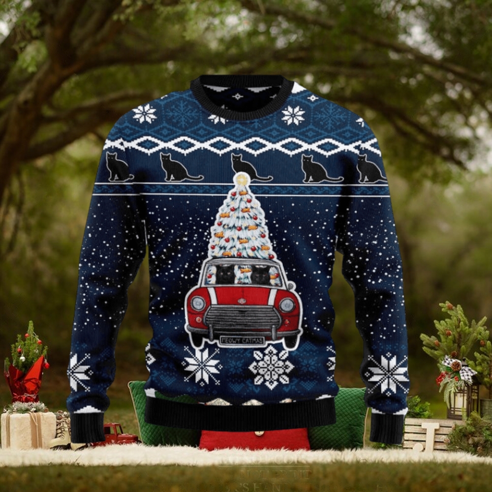 Black Cat Meowy Catmas Chirtmas Gifts Wool Ugly Knitted Xmas Sweater Black Cat Meowy Catmas Chirtmas Gifts Wool Ugly Knitted Xmas Sweater