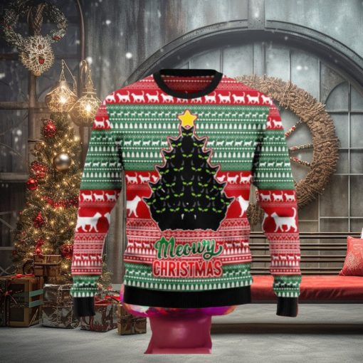 Black Cat Meowy Christmas 1 Ugly Christmas Sweaters Special Gift For Men And Women