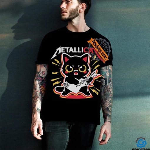 Black Cat Metal Band T Shirt