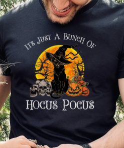 Black Cat Moon Funny Halloween Costume Bunch of Hocus Pocus T Shirt