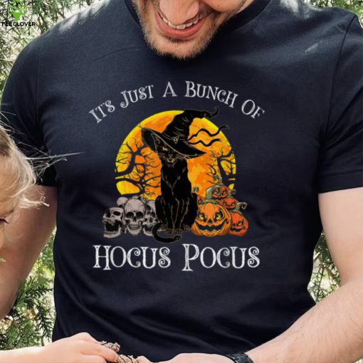 Black Cat Moon Funny Halloween Costume Bunch of Hocus Pocus T Shirt