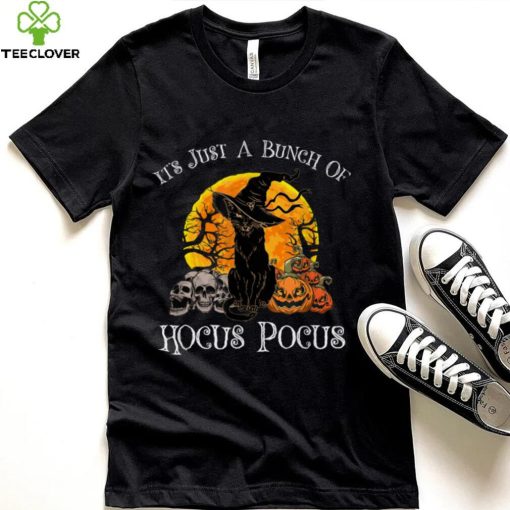 Black Cat Moon Funny Halloween Costume Bunch of Hocus Pocus T Shirt