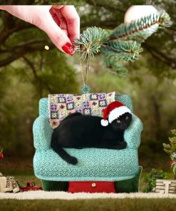 Black Cat Ornament for Christmas