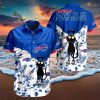 Black Cat Tropical Floral Buffalo Bills Hawaiian Shirt