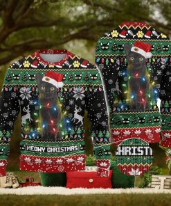 Black Cat Ugly Christmas Sweater Men And Women Christmas Gift Sweater