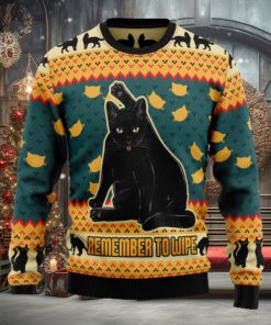 Black Cat Ugly Christmas Sweater Thankgiving Gift Men Women