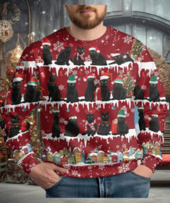 Black Cats Ugly Christmas Sweater