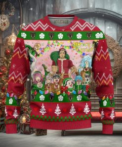 Black Clover Anime Merry Christmas Knitted Ugly Xmas Sweater