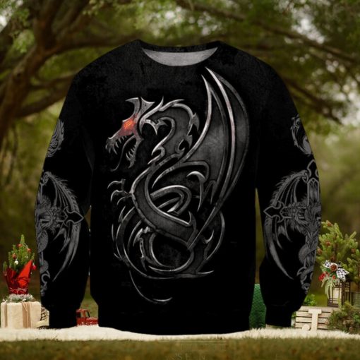 Black Dragon For Christmas Gifts Ugly Xmas Sweater