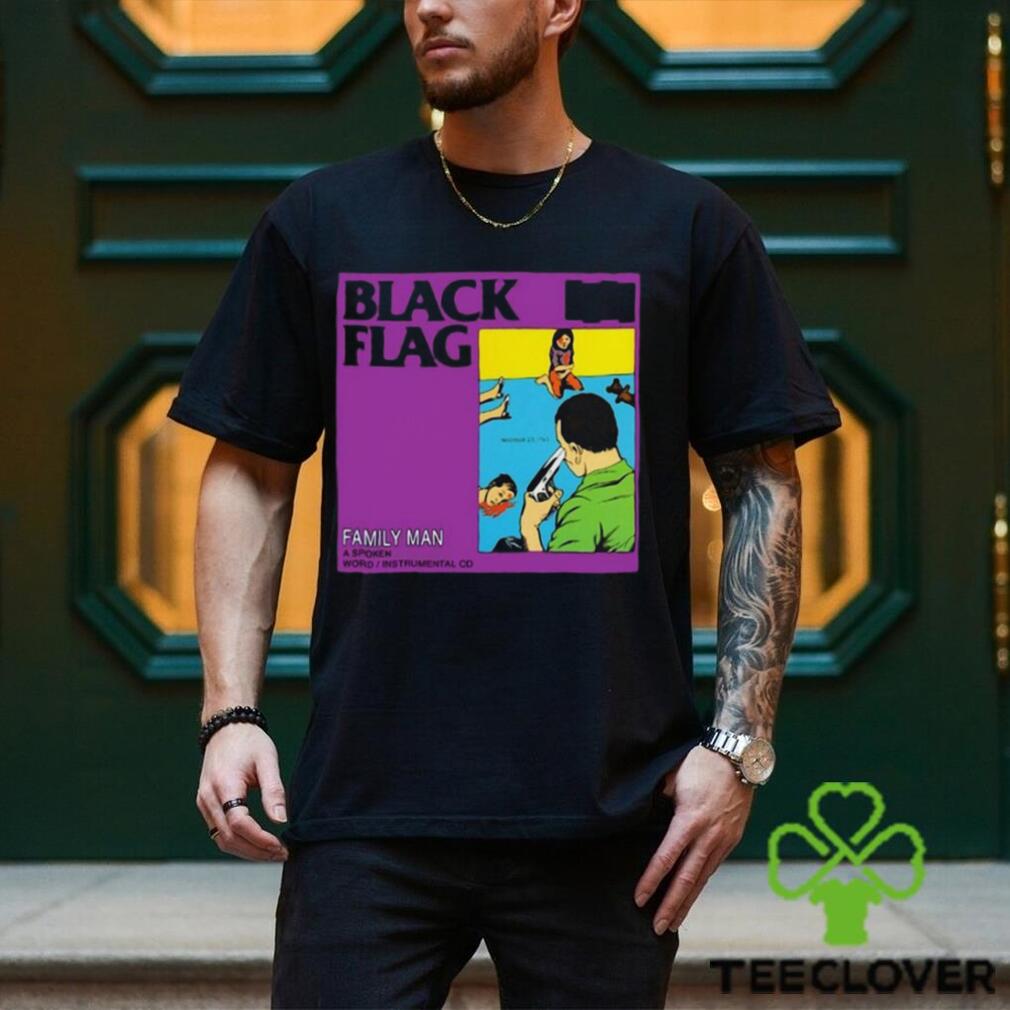 Black Flag Family Man Fitted T shirt Black Flag Family Man Fitted T shirt