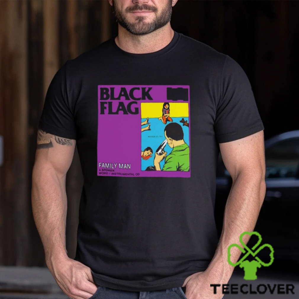 Black Flag Family Man Fitted T shirt Black Flag Family Man Fitted T shirt