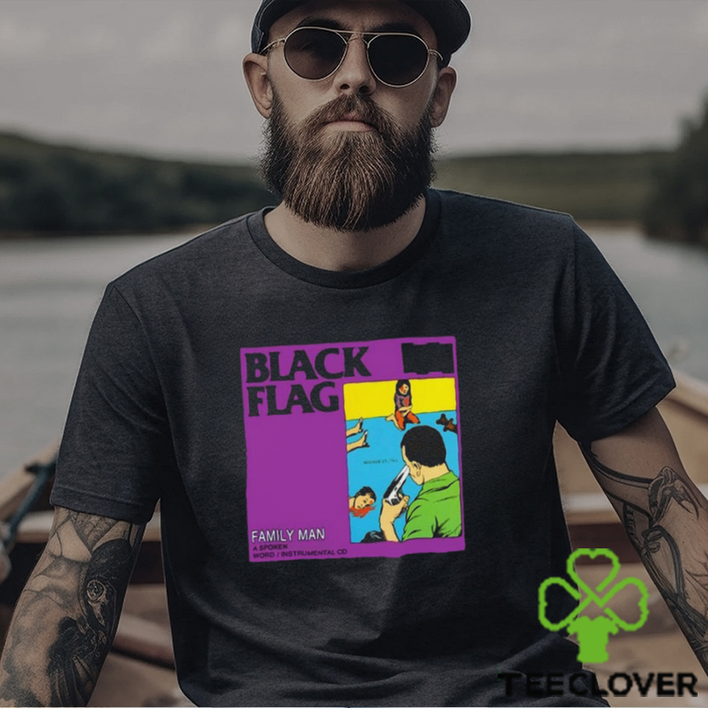Black Flag Family Man Fitted T shirt Black Flag Family Man Fitted T shirt