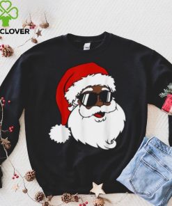 Black Funny Santa Claus Sunglasses Christmas Xmas Boy Girl Shirt