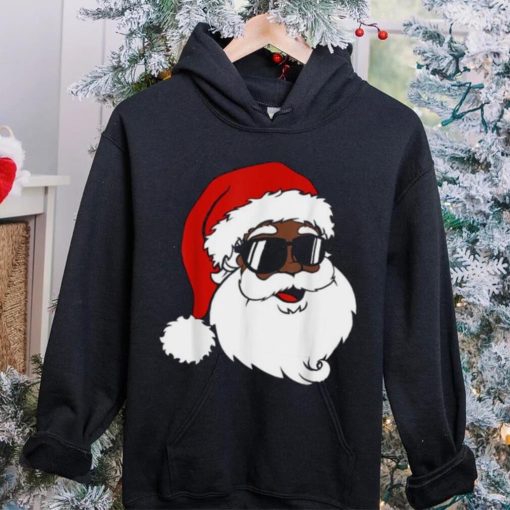 Black Funny Santa Claus Sunglasses Christmas Xmas Boy Girl Shirt