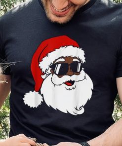 Black Funny Santa Claus Sunglasses Christmas Xmas Boy Girl Shirt