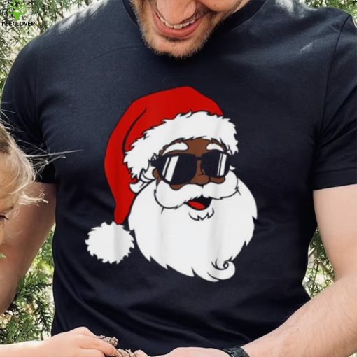 Black Funny Santa Claus Sunglasses Christmas Xmas Boy Girl Shirt