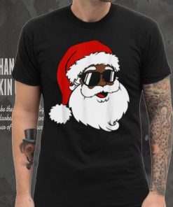 Black Funny Santa Claus Sunglasses Christmas Xmas Boy Girl Shirt