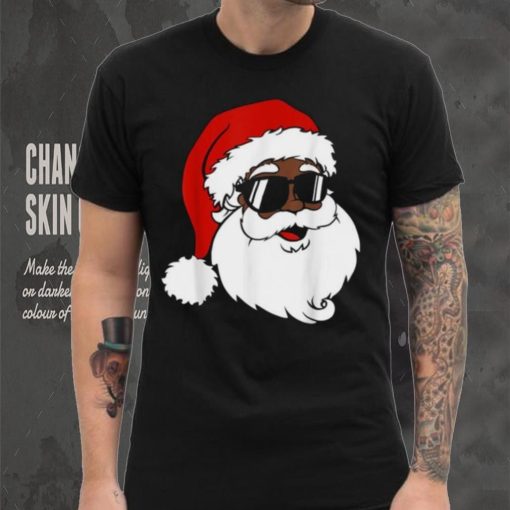 Black Funny Santa Claus Sunglasses Christmas Xmas Boy Girl Shirt